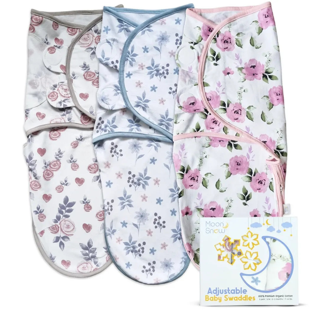 [3 Pack Swaddle Wrap Collection - Floral] Main View 1
